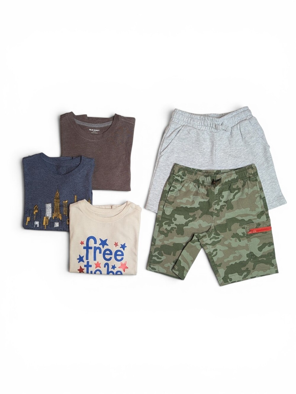 Boy's 5 Piece T-Shirts & Shorts Bundle | Size S (6-7)
